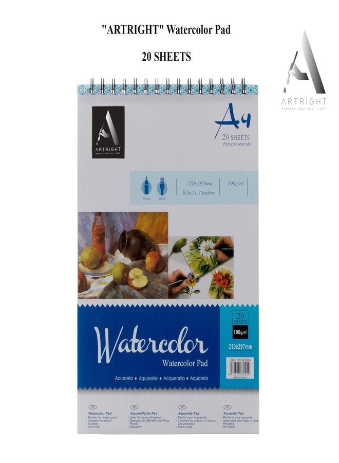 ArtRight Artists Watercolour Paper A4 Size, 200 GSM 75% Cotton Cold Pressed (16 Sheets + 4 Free Sheets), for Watercolor, Acrylic and Mixed Mediums. - Image 3